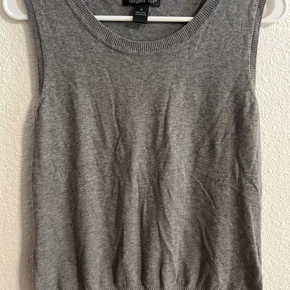 August Silk Sleeveless Sweater